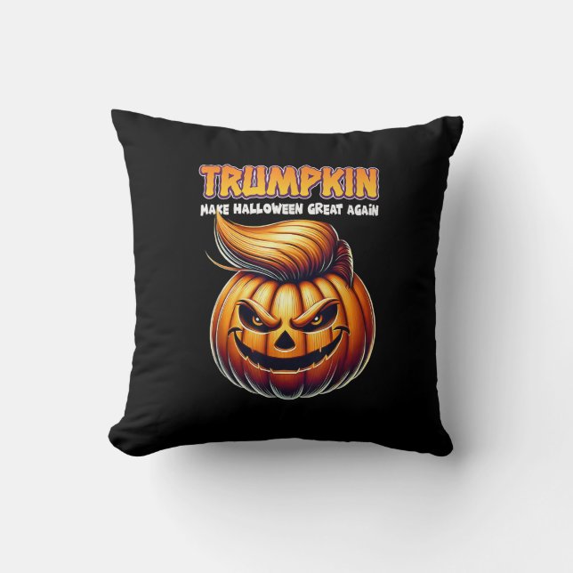 Almofada Trumpkin Faz Excelente De Halloween De Novo Jack O (Frente)