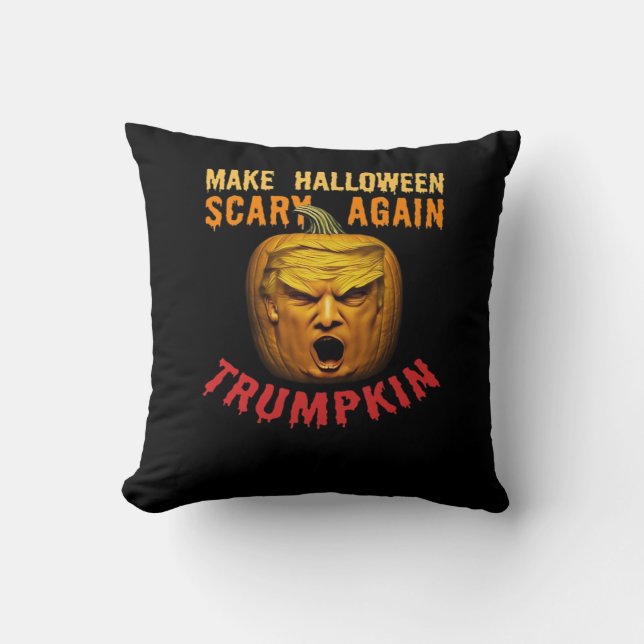 Almofada Trumpkin Torna O Halloween Assustador De Novo - Do (Frente)