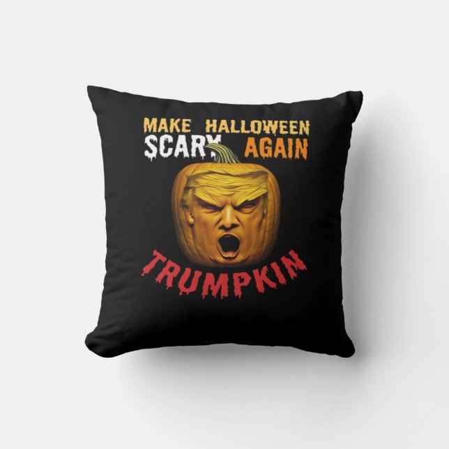 Almofada Trumpkin Torna O Halloween Assustador De Novo - Do (Frente)