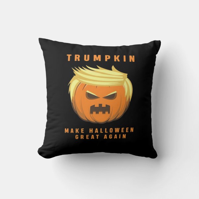 Almofada Trumpkin Torne O Excelente De Halloween Novamente  (Frente)
