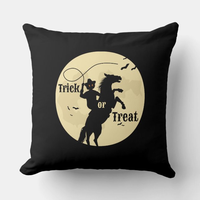 Almofada truque de cavaleiro à luz da lua ou tratamento de  (Frente)