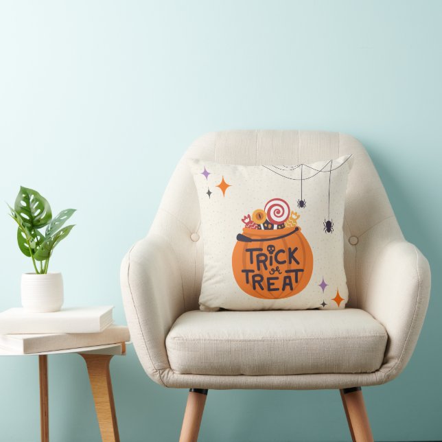 Almofada Truque ou Tratar (Cadeira)