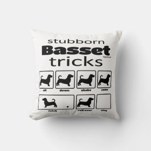 Almofada Truques de Basset Stubborn