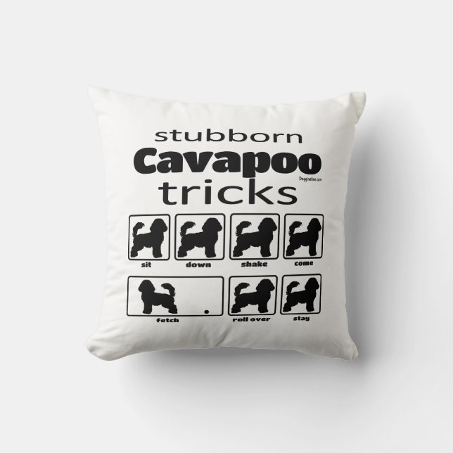 Almofada Truques de Cavapoo Tubêntricos (Frente)