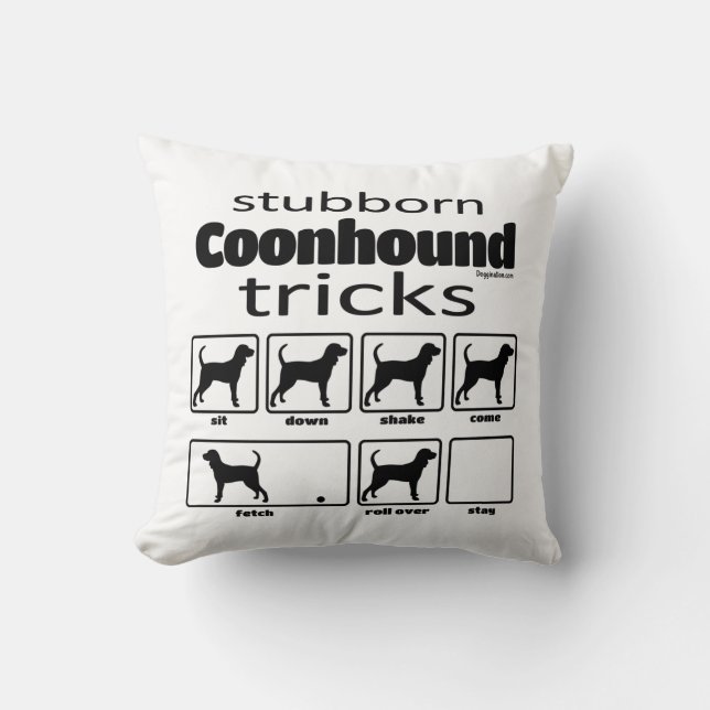 Almofada Truques de Conhound Stubborn (Frente)