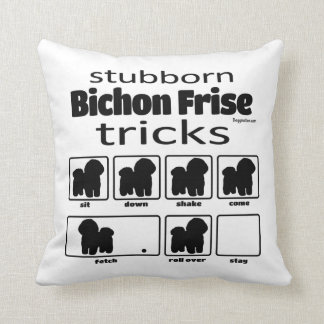 Almofada Truques de Frise de Bichon Stubborn