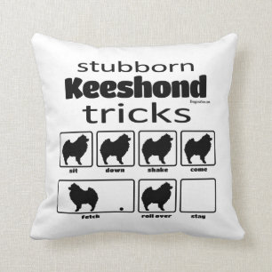 Almofada Truques de Keeshond Stubborn