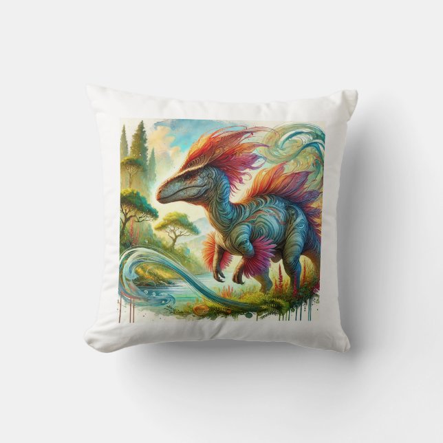 Almofada Tsintaosaurus in Harmony 290824AREF144 - Watercolo (Frente)