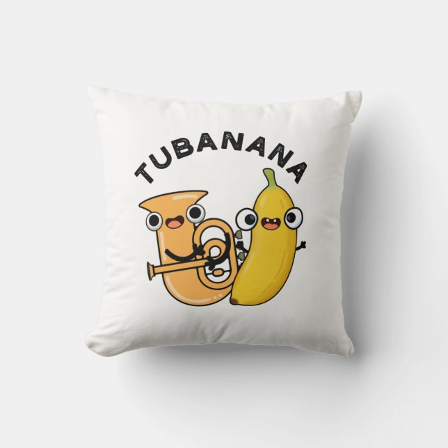 Almofada Tubanana Funny Tuba Banana Pun (Frente)