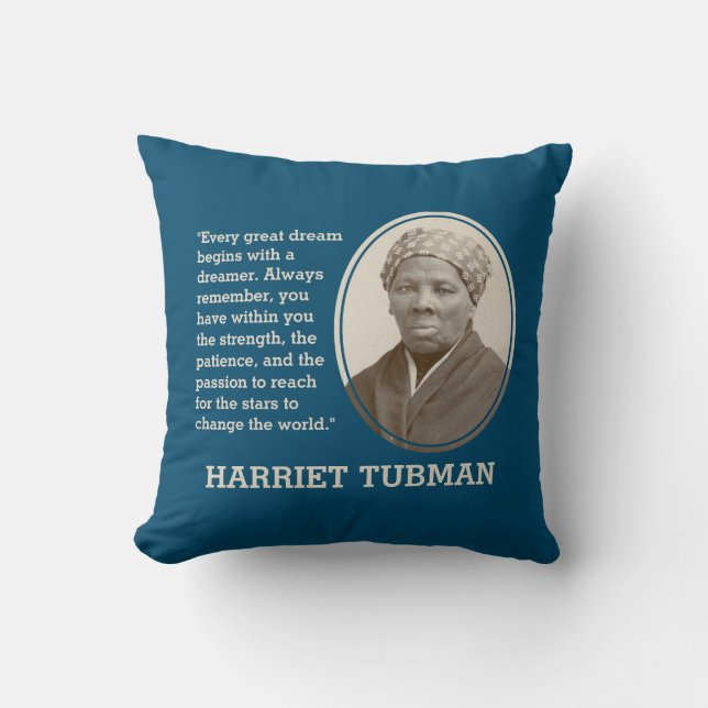 Almofada TUBMAN DE HARRIET Inspiracional (Frente)