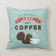 Tudo que você precisa é amor e café - esquilo