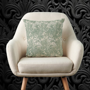 Almofada Tulip por William Morris, Vintage Floral Art