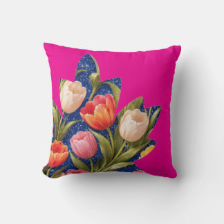 Almofada Tulipa Rosa