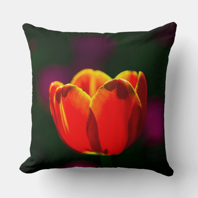 Almofada tulipa vermelha (Frente)