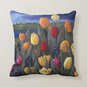 Almofada Tulipas coloridas: Dutch, Holland: Pintura