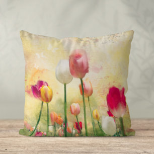Almofada Tulipas de Aquarela