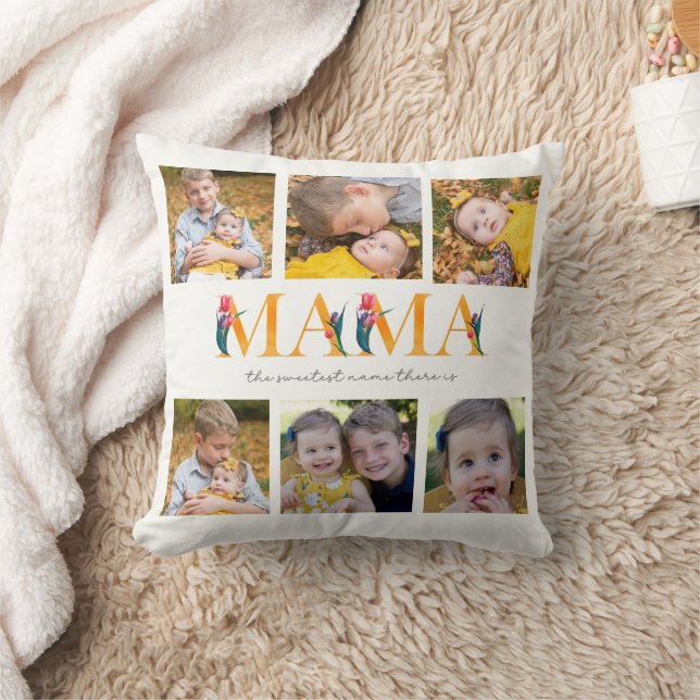 Almofada Tulipas de Fotografias Personalizadas da Mama Flor (Cobertor)