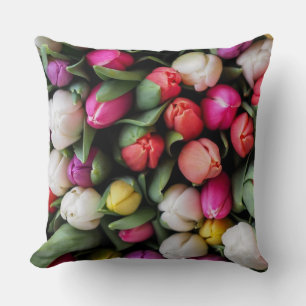 Almofada Tulipas Flores Coloridas Páscoa