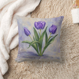 Almofada Tulipas Roxas