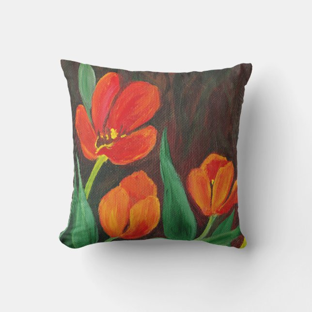 Almofada Tulipas Vermelhas (Frente)