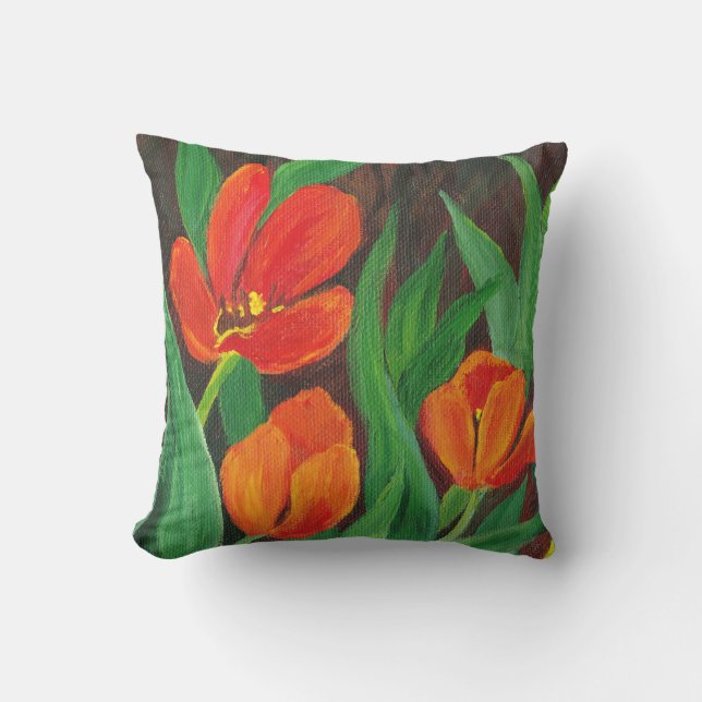 Almofada Tulipas Vermelhas (Frente)
