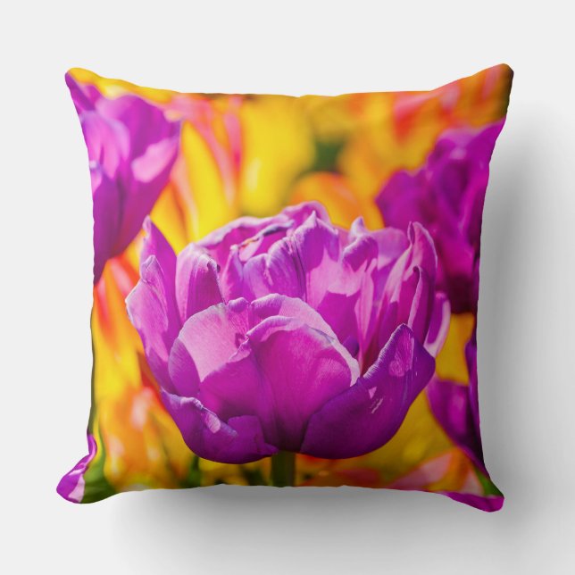 Almofada Tulips Enchanting Violet (Frente)