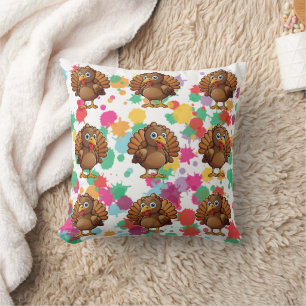 Almofada Turca - Cute Kawaii Brown Impressão