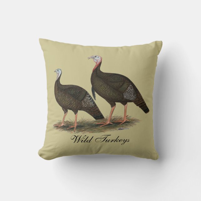 Almofada Turkeys East Wild Pair (Frente)
