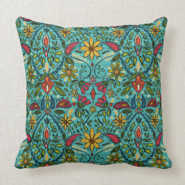 Almofada turquesa do aziza