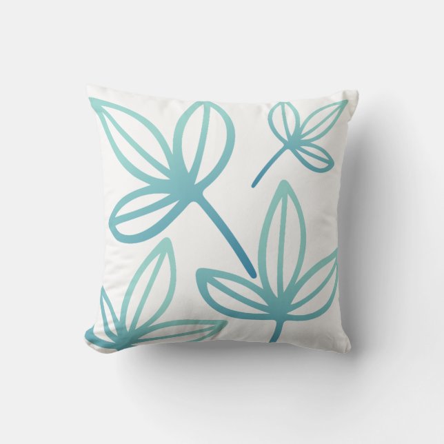 Almofada Turquesa Elegante Moderna (Frente)