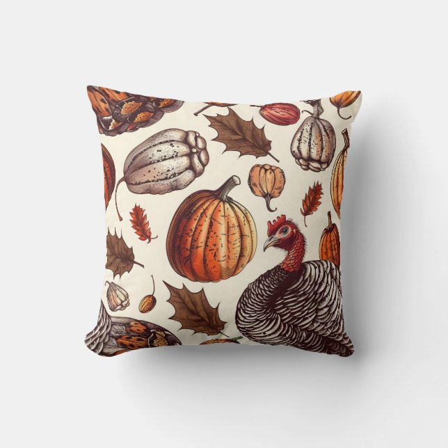 Almofada Turquia estética e padrão de churrasco (Frente)