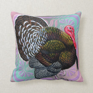 Almofada Turquia: Tom de bronze floral
