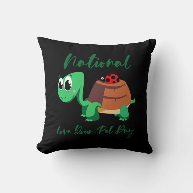 Almofada Turtle Lover | National Love Your Turtle (Frente)