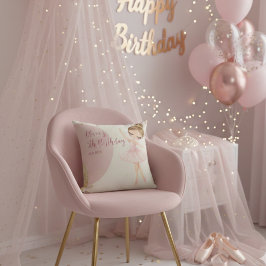 Almofada Tutu Pink Ballerina Ballet Dancer Girl Birthday