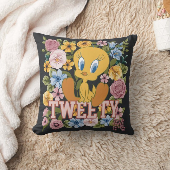 Almofada TWEETY™ Gráfico de Bordado Floral (Cobertor)