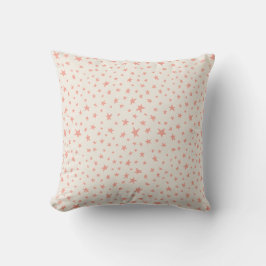 Almofada Twinkle Stars terracotta pink and cream