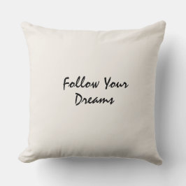 Almofada  Typography motivated elegant  quote