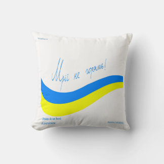 Almofada Ucrânia Grande Greve de Aviões e Sonhos Não Morrem