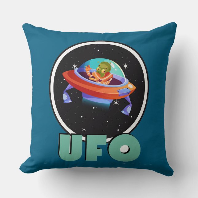Almofada ufo voa em espaçonave (Frente)
