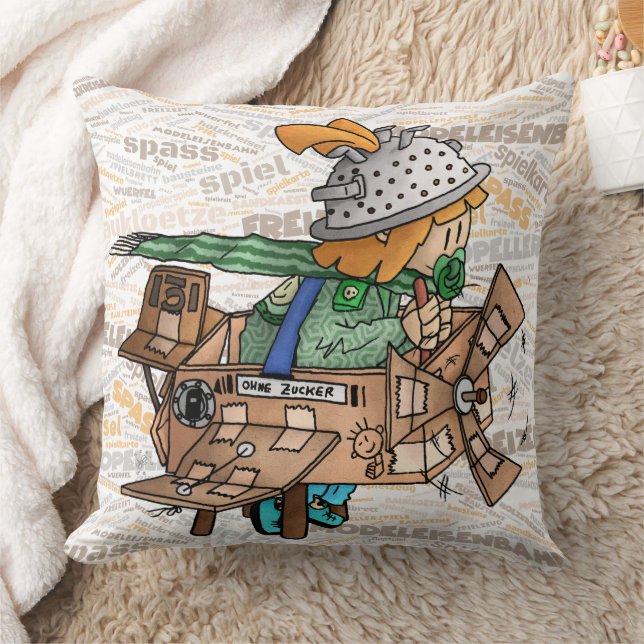 Almofada Ugo - Flugspiel / Kissen Poster (Cobertor)