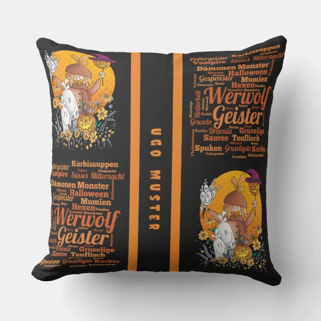 Almofada Ugo - Halloween / Thermosbecher (Frente)