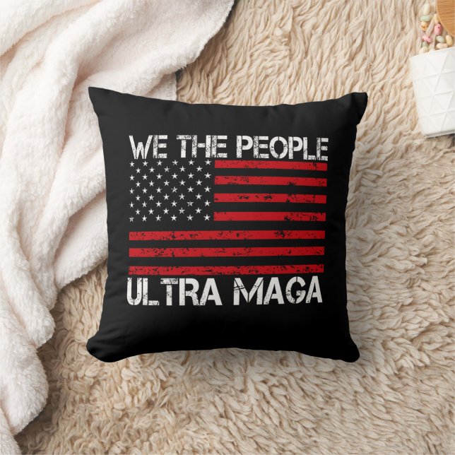 Almofada Ultra Maga Pro Trump 2024 Republicano Engraçado (Cobertor)