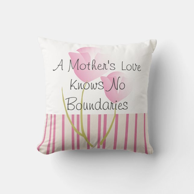 Almofada Um amor de mãe do dia das mães travesseiro "… " (Frente)