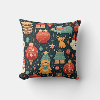 Almofada Um cheio de algodão de vibrações de inverno