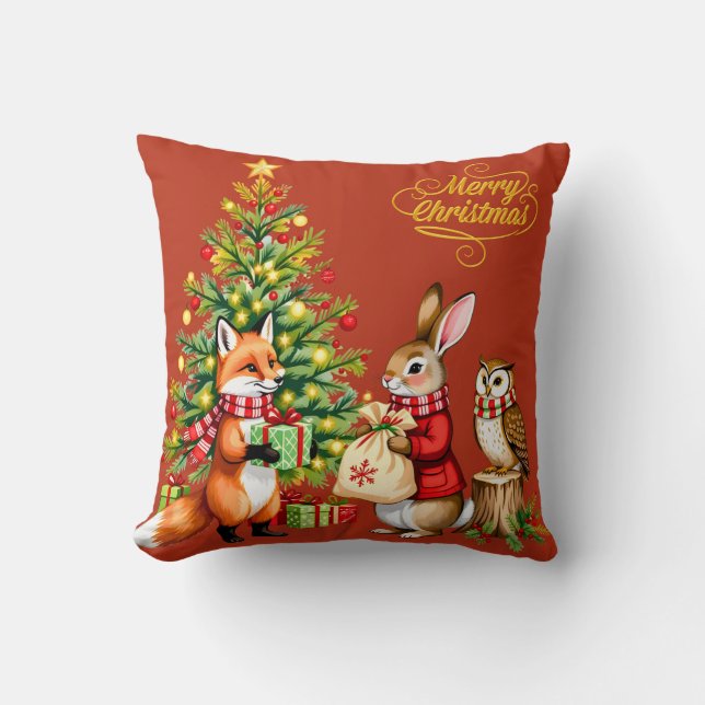 Almofada Um Conto de Natal na Floresta (Frente)