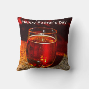 Almofada Um copo de cerveja para o Dia do Pai