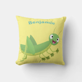 Almofada Um desenho animado verde-giro