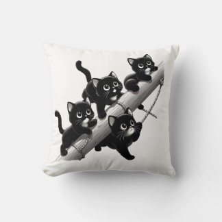 Almofada Um design bonito e fofo para gatos pretos pequenos