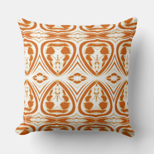 Almofada Um design elegante de tecido vermelho e branco