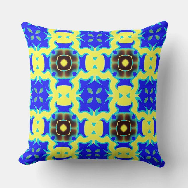 Almofada Um design geométrico multicolorido (Frente)